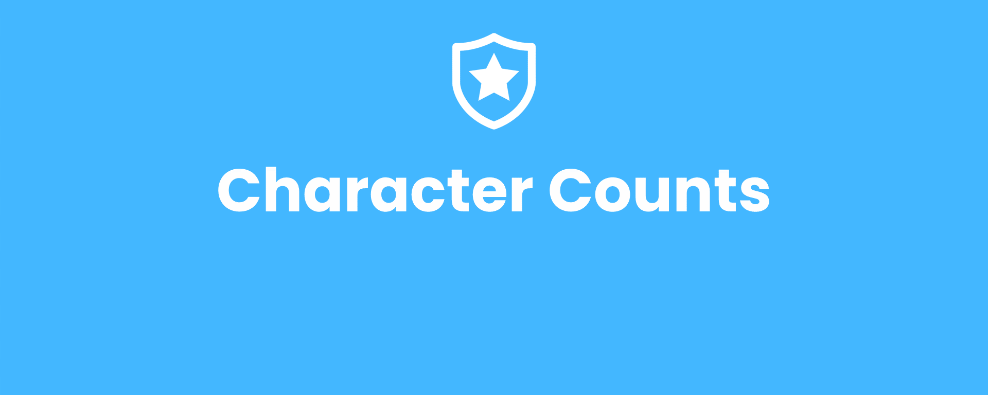 Character Counts